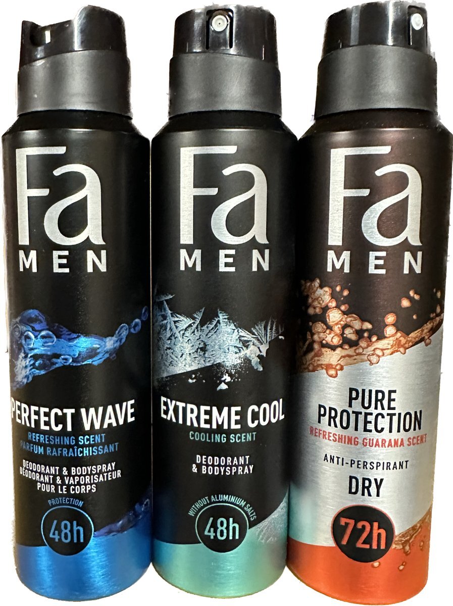 Fa MEN - Deo Spray Mix - Perfect Wave / Extreme Cool / Guarana