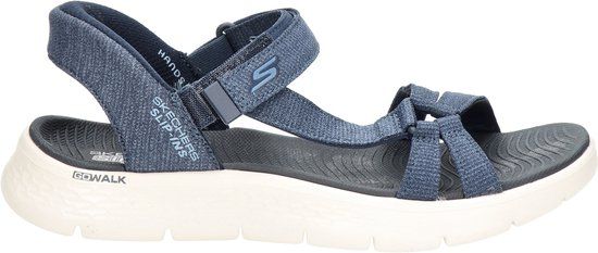 Skechers Go Walk Flex Zandal - Illumin - Dames Sandalen - Navy - Maat 40