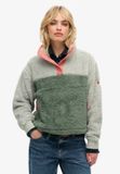 Superdry - Superzachte kraagloze Mash Up trui - Dames - Truien