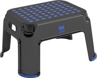 Kis Step Stool Premium - 42.8X35.8X37.6H zwart/aluminium
