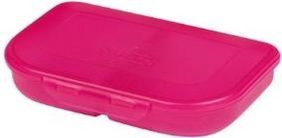 Merkloos Herlitz Brotdose Pink 23x15.5x4cm 2tlg. Push-Verschluss