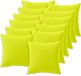 vidaXL Kussensloop 12 stuks Helder Groen 45 x 45 cm Polyester