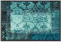 Kleen-Tex Vintage Patches deurmat - Groen - 50 x 75 cm
