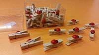 Ghisi Walter Ladybird Pegs, Multi kleuren, 35 mm