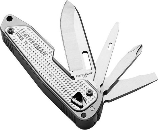 Leatherman Free T2 zakmes - multitool - grijs - 8 functies
