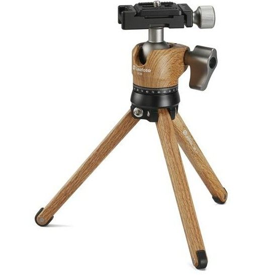 Leofoto Pocket MT-01 Wood Tripod + LH-25 Ball Head