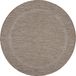Tapis d'extérieur, résistant aux intempéries, 200x200 cm, rond, marron, couleur unie