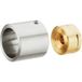 Häfele Support de tube d'armoire en acier inoxydable à visser sur la paroi latérale, diamètre 25 mm