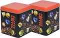 Excellent Houseware Koffie cupjes bewaarblik - Zwart - 2 stuks