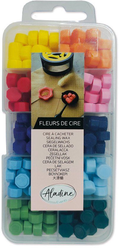 Aladine Zegelwas Set - 10 Felle Kleuren Creatieve Wax