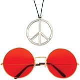 Widmann Hippie Flower Power verkleed set