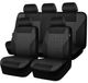 Housses de siège - Ensemble complet - Sièges avant et arrière - Impression bande 3D - Compatible airbag