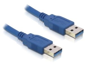 DeLOCK USB 3.0-A male/male - 1m - Blauw
