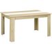 ALLAUVE Table À Manger 6 Personnes En Bois Naturel Et Blanc, Dimensions 140 X 90 X 75 Cm, Parfaite Pour Salle À Manger