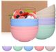 Bol Set de bols à muesli, 10 pièces, incassable, léger, design moderne, idéal pour enfants et adultes