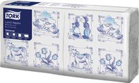 Tork Lunchservet - Delftsblauw - 33 cm - 400 stuks