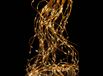Waterval-led, 2 m, 10 strengen, goudkleurig, warm wit