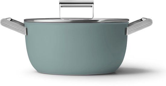 Smeg Braadpan CSF2412EGM - Jaren 50 - Emerald Green - 24 cm