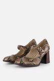 Tamaris Mary Jane Pumps bruin Synthetisch - Maat 40