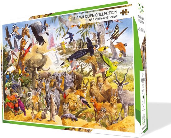 Treecer The Wildlife Collection - Puzzel Nr. 4 - Prairie and dessert - 1000 stukjes