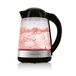 GOURMETmaxx Glazen waterkoker LED-kleurverandering 1,7l 2200W zwart/roestvrij staal