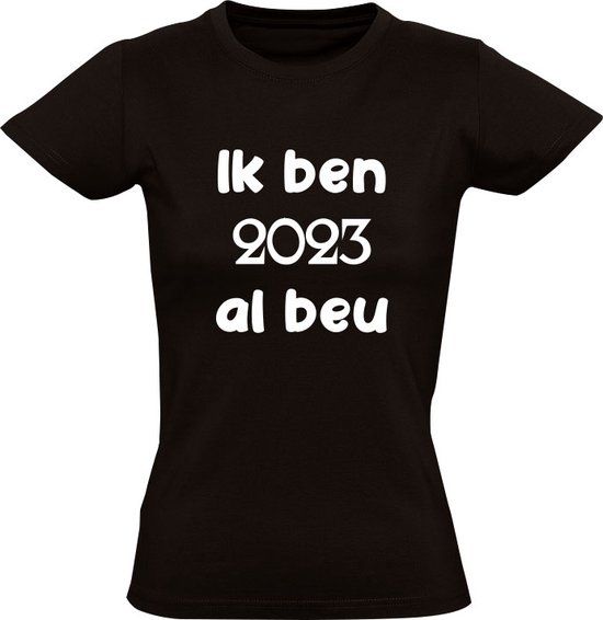 Sol's Ik ben 2023 al beu Dames T-shirt 4XL - Zwart