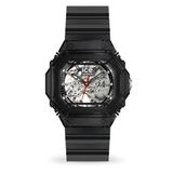 Ice Watch BEWATCH 2 - Black skeleton 025686 Horloge - Siliconen - Zwart - Ø 48 mm