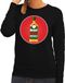 Bellatio Decorations Foute kersttrui / sweater Merry Chrismas Whiskey zwart voor dames - Kersttrui voor whisky liefhebber L
