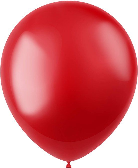 Folat - Ballonnen Radiant Fiery Red Metallic 33 cm - 10 stuks