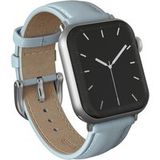 Burga Genuine Leather Band - Apple Watch | 44/45/46/49 mm / Universeel 20 mm aansluiting - Dream / Silver