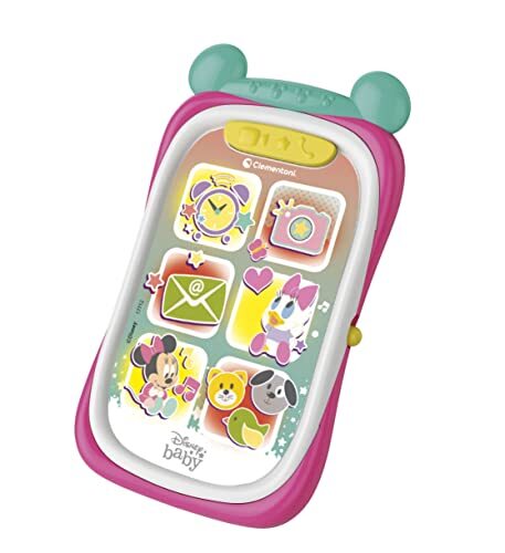 Clementoni Clementoni Disney Baby Minnie kinderen, mobiel, leersmartphone, babyspeelgoed 9 maanden, 17712, multicolour, medium