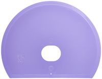 Maya Professional Tools 81915-8 flexibele deegspatel met gat, rond, FBK/levensmiddelhygiëne, 160 mm x 125 mm x 1,65 mm, lila
