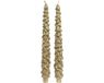 Kaemingk Kaars (set 2 Stuks) Dasher - Goud - Wax