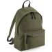 BagBase Sac à dos recyclé BG285 - Vert militaire - 31 x 42 x 21 cm