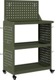 vidaXL Gereedschapswagen olijfgroen 65 x 35 x 111 cm koudgewalst staal
