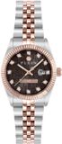 Philipp Plein Date Superlative PWNFA0625 Horloge Dames Staal Multi Kleur Bruin 28mm