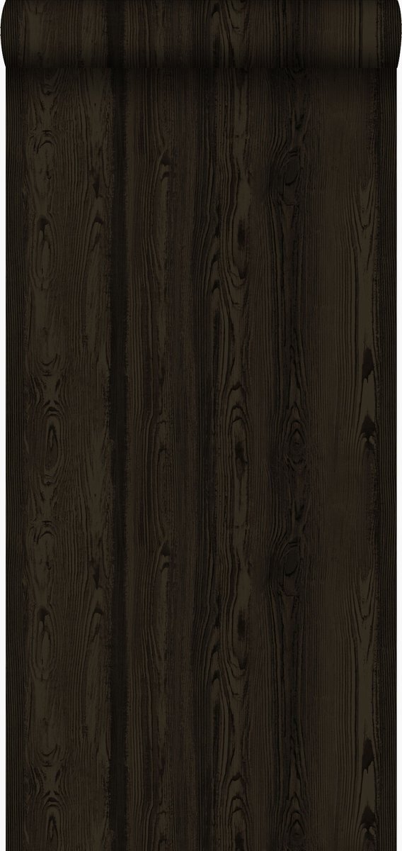 Origin Wallcoverings behang hout motief zwart - 347526 - 53 cm x 10,05 m