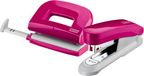 Novus Bureauset (nietmachine E 15 met perforator E 210, 1000 nietjes nr. 10) roze