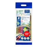 Staedtler Noris Kleurpotloden met een Eco Potlood en Mars Kunststof Gummetje