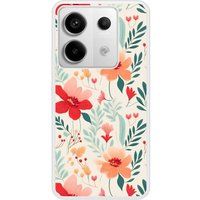 Xiaomi Redmi Note Flower wall Verstevigd hoesje met sublimatie bedrukking