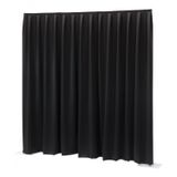 Wentex P&D Rideau occultant 260 g/m² (USA) noir - 11′ × 8′ ≈ 3,35 m × 2,44 m (L × H) - plissé