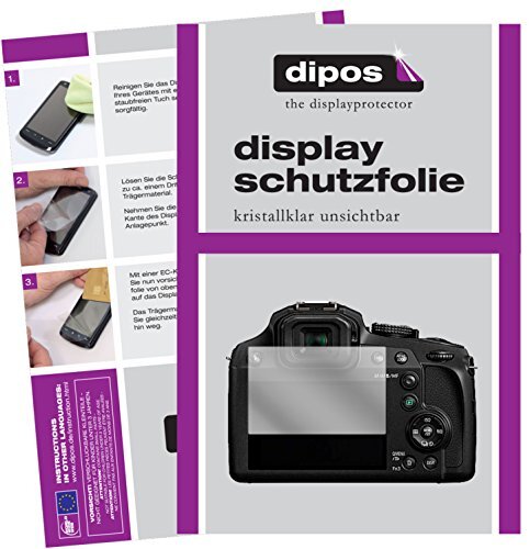 dipos I 6X beschermfolie helder compatibel met Panasonic Lumix DMC-FZ82 folie displaybeschermfolie