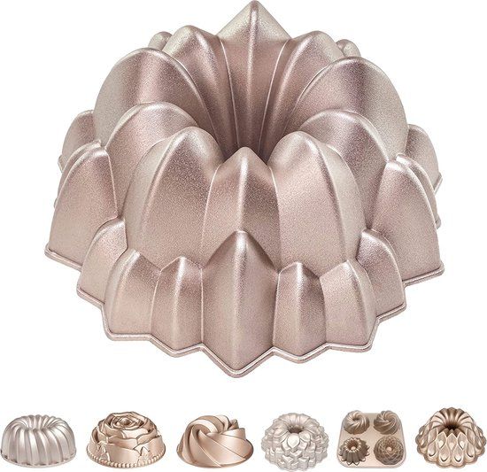 Erreke Cakevorm - Rose Goud - 24cm - 2 Liter - Non Stick - Aluminium - Spiraal