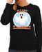Bellatio Decorations Happy Halloween Spook Verkleed Sweater Zwart voor Dames - Horror Spook Trui Kleding Kostuum S