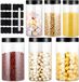 Unyqoos® Set pratique de boîtes de conservation hermétiques avec étiquettes réutilisables pour le rangement de cuisine