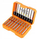 NEO TOOLS Bitset 18 Delen - 75mm - 1/4" HEX - S2 Staal