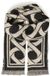 b.young BYWAZONE SCARF Dames Sjaals Polyester Zebraprint BLACK/WHITE HONEYCOMB