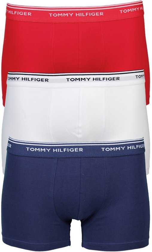 Tommy Hilfiger Trunk 3 Pack - Boxers - Heren - Maat XXL - Rood