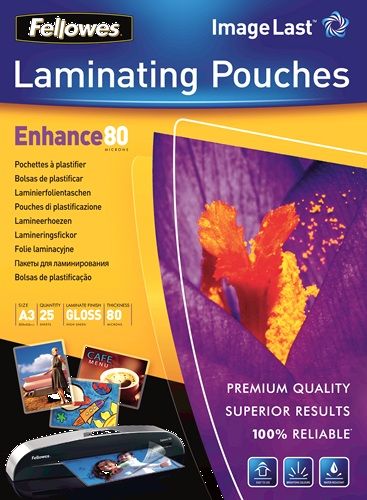 Fellowes ImageLast A3 Laminating Pouches - 80 Micron - 25 Pack
