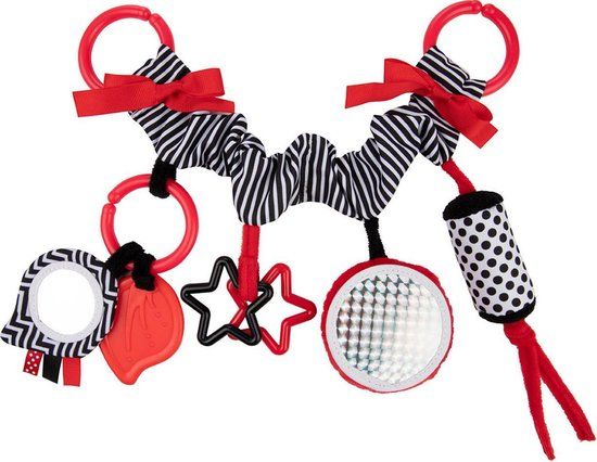 Canpol Babies Pastel Friends wagenspanner / autostoeltje hanger- rood 0m+